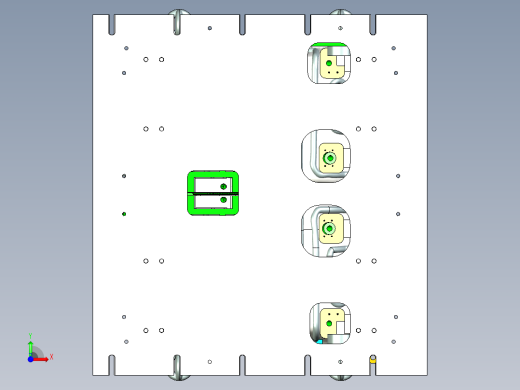 汽车地毯成型模具前视缩略图