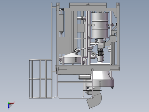 滚筒式搅拌机俯视缩略图