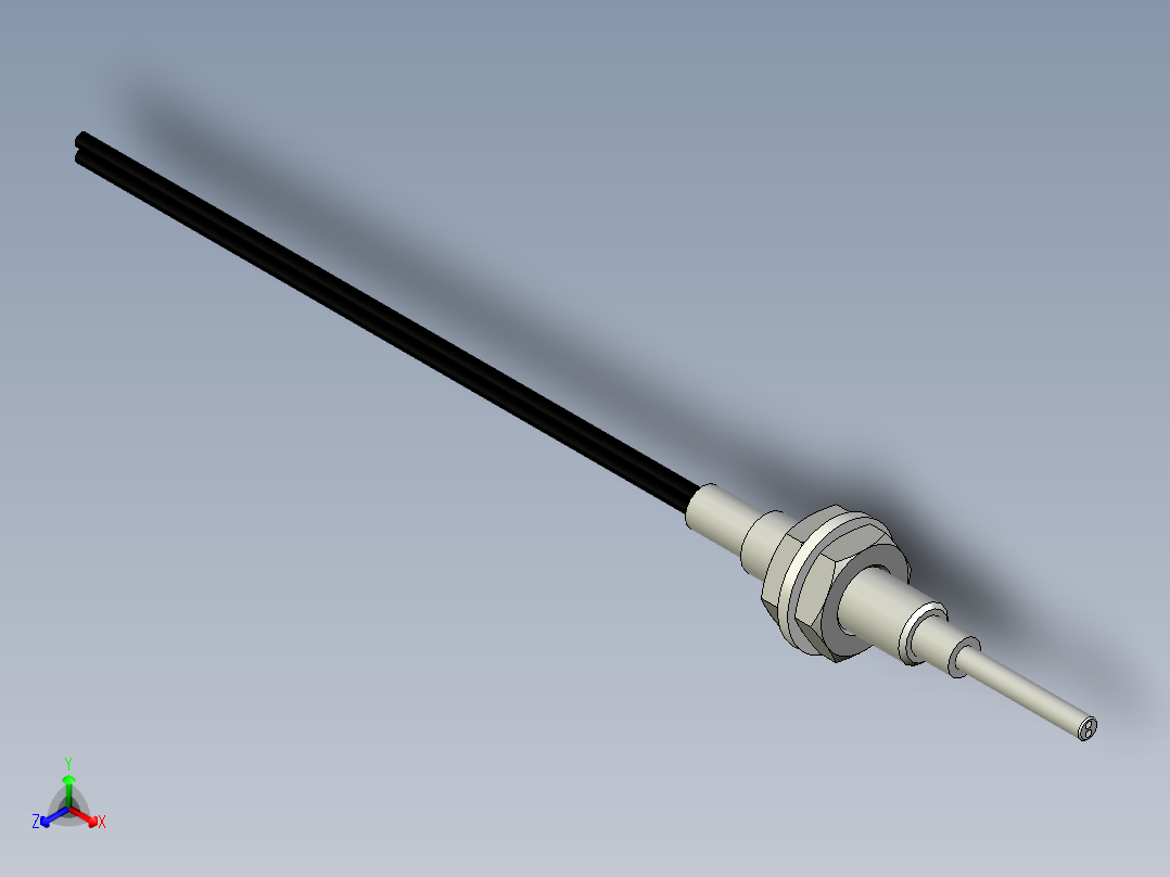 光纤元件漫反射型FR-D421-I正等轴测图