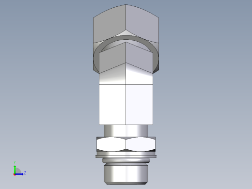 卡套式工业通用硬管接头EO_Adjustable_locknut_45_deg_elbow_VEE15LMORCF左视缩略图