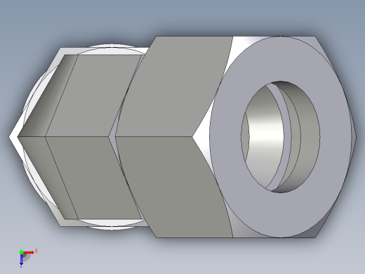 卡套式工业通用硬管接头EO_Adjustable_locknut_45_deg_elbow_VEE15LMORCF俯视缩略图