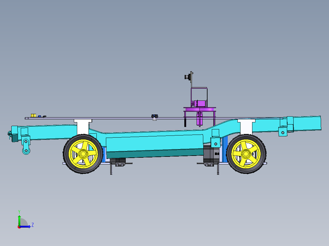 sw横梁小车左视图
