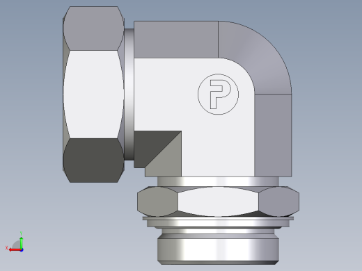 卡套式工业通用硬管接头EO_Adjustable_Locknut_elbow_WEE42ZLRCF后视缩略图