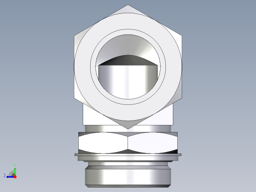 卡套式工业通用硬管接头EO_Adjustable_Locknut_elbow_WEE42ZLRCF右视缩略图