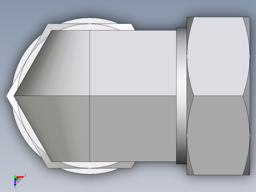 卡套式工业通用硬管接头EO_Adjustable_Locknut_elbow_WEE42ZLRCF俯视缩略图