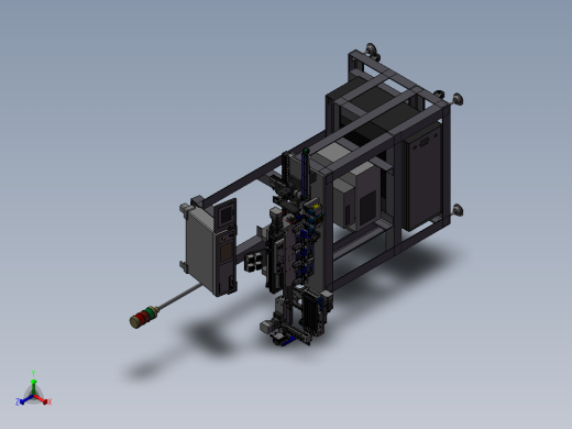 全自动电子检测机正等轴测缩略图