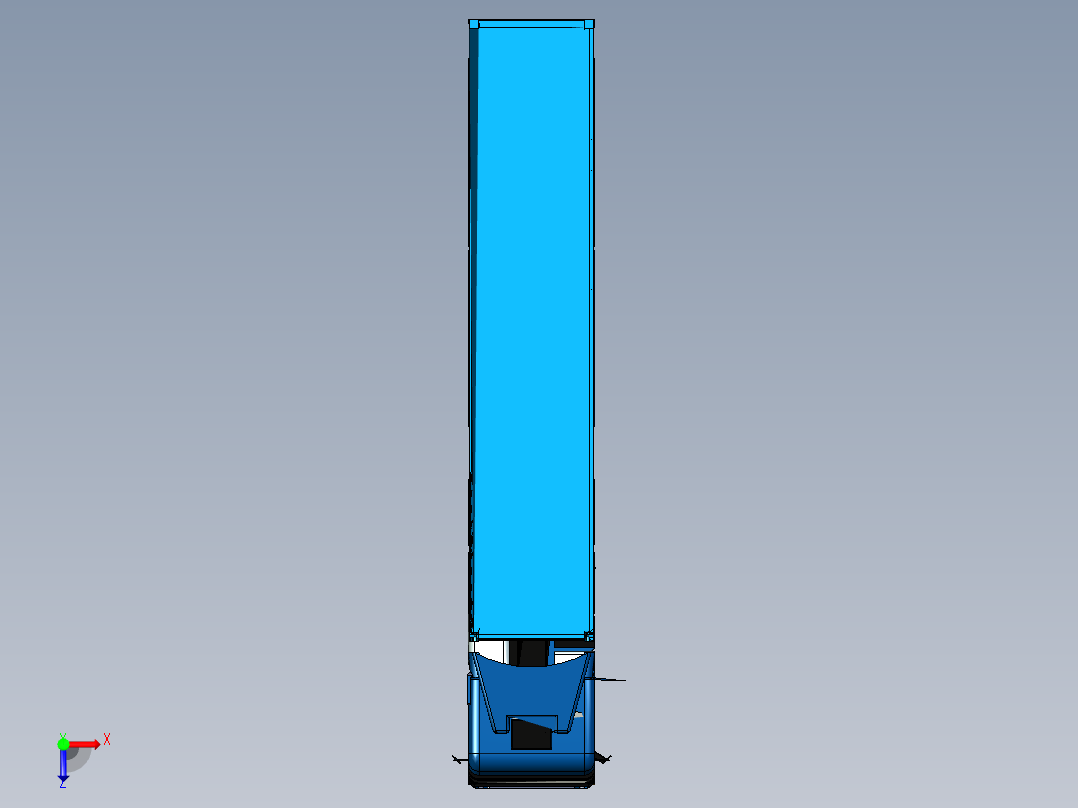 奔驰卡车货车集装箱车 三维膜图纸设计俯视图