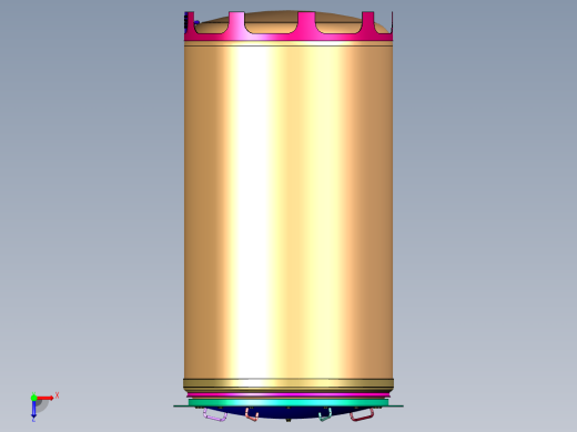 太空用钢瓶容器俯视缩略图