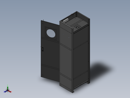 600气瓶柜==129724==40正等轴测缩略图