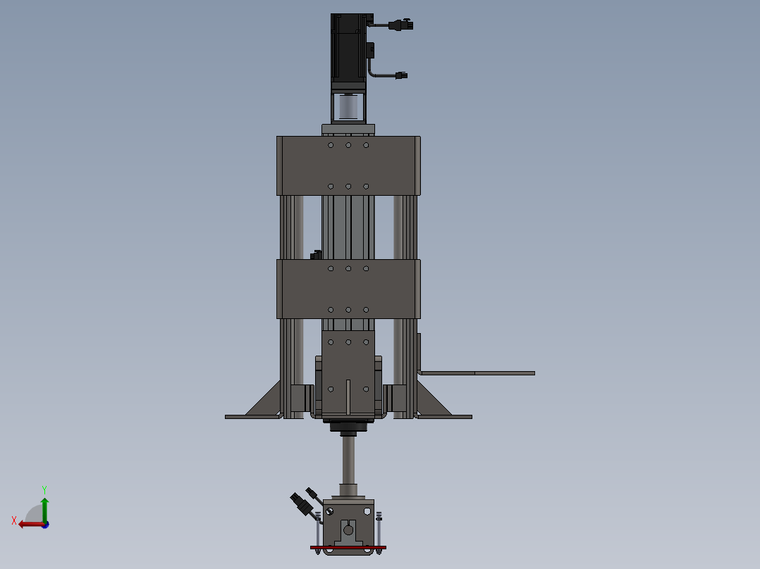 冲压模具设计后视图