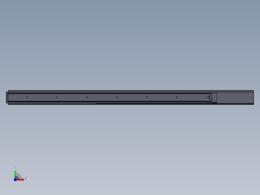 680mm抽屉导轨前视缩略图