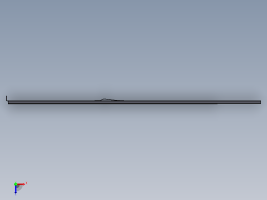 680mm抽屉导轨俯视缩略图