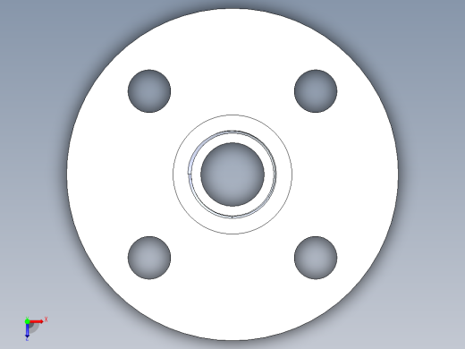 聚氯乙烯配件24-Sch80_Flange One-Piece_FPT_852-007_0.75in俯视缩略图