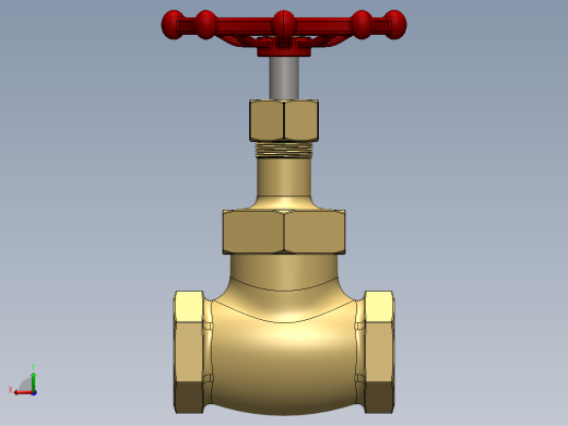 手动截止阀后视缩略图