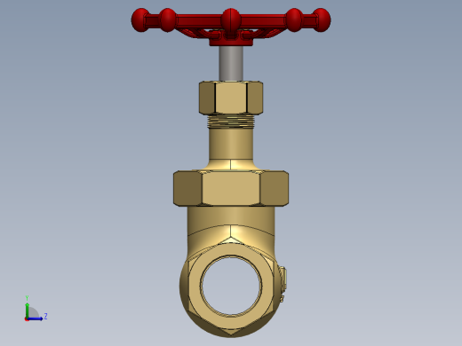 手动截止阀左视缩略图