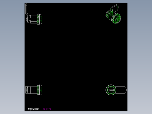 鎖CS-2D多系列多零件图纸模型