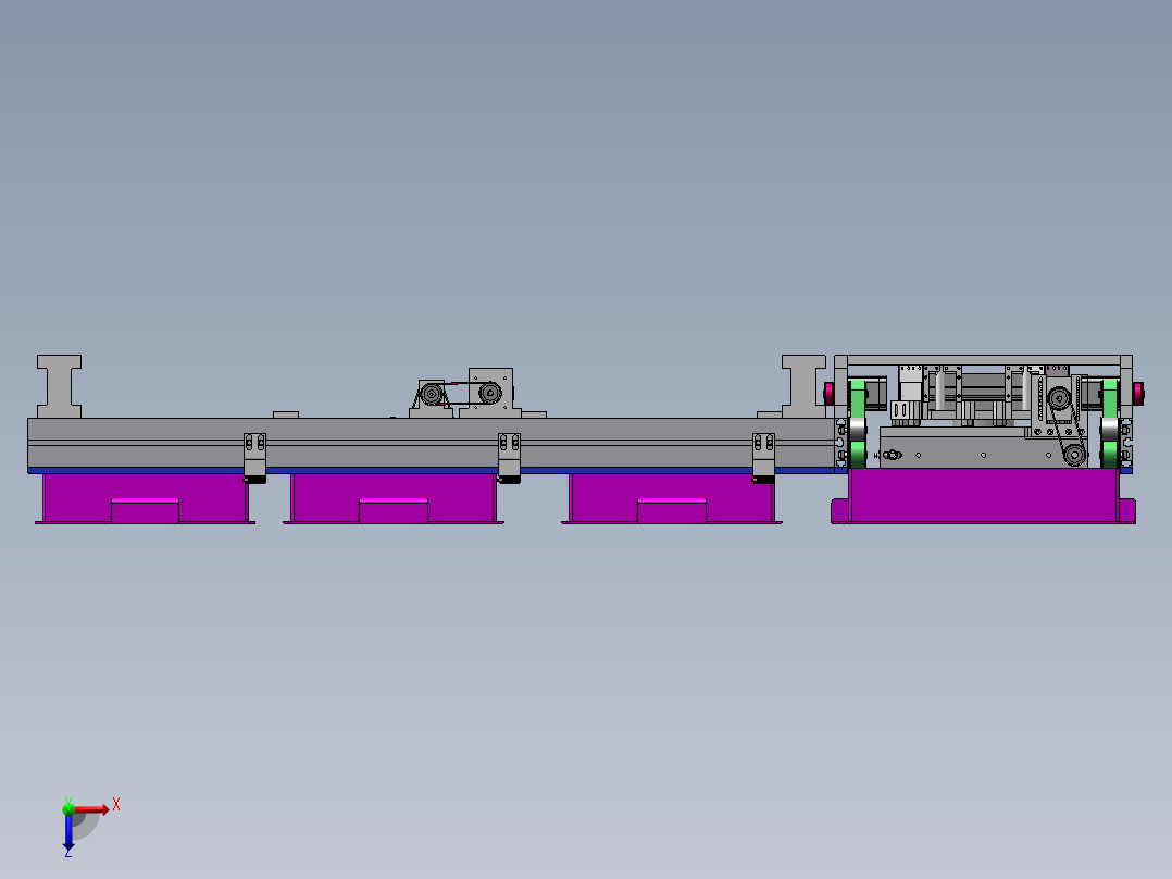 90°流道传动结构sw20可编辑俯视图