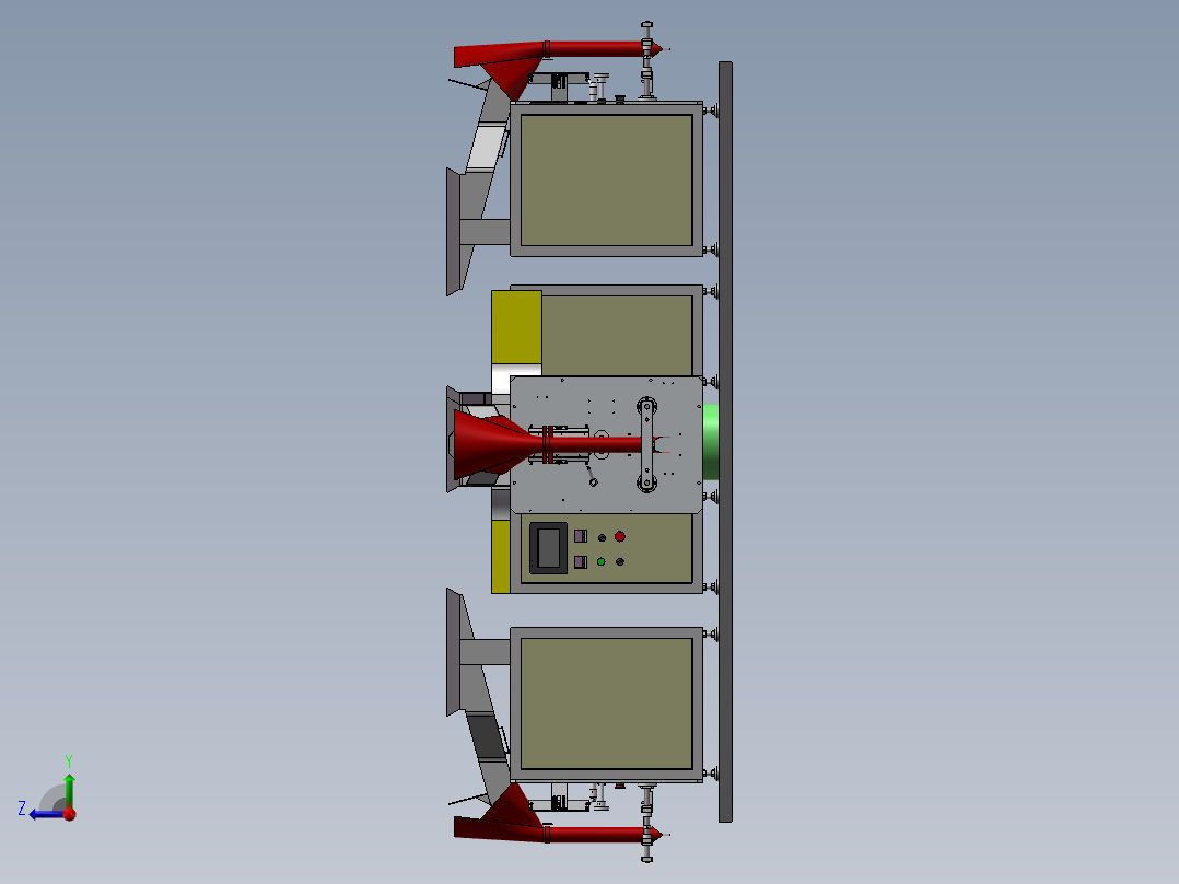 螺丝自动智能包装机sw17可编辑右视图