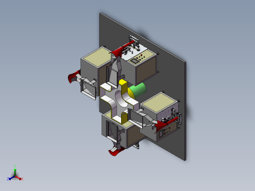 螺丝自动智能包装机sw17可编辑正等轴测缩略图