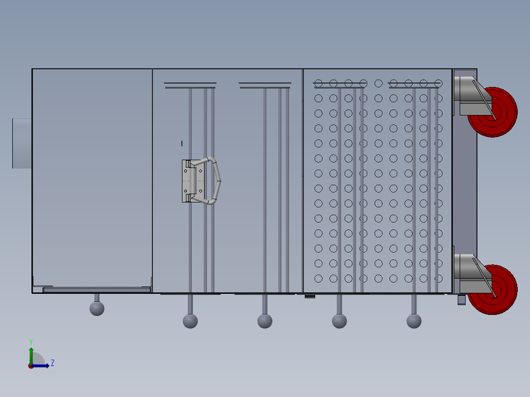 网红红薯烤炉sw18可编辑左视图