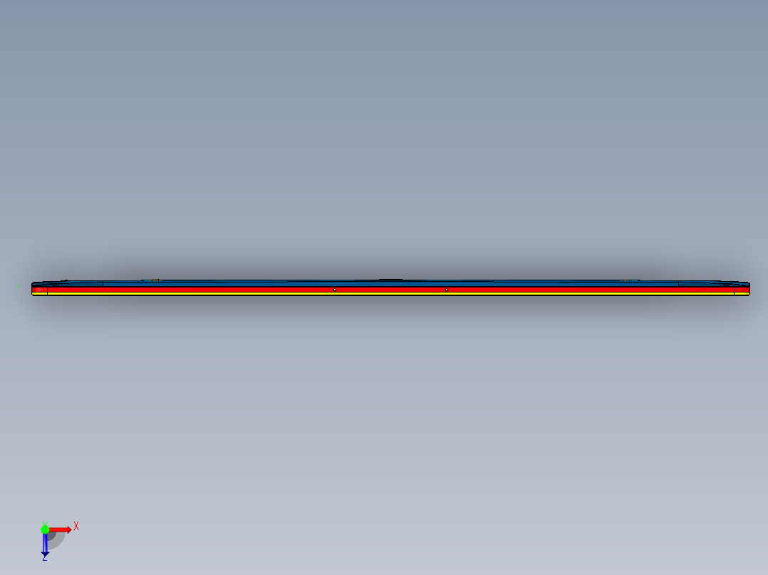 金属外壳铣高光UG编程程序模型俯视图