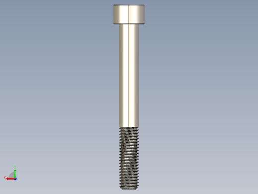 Screw_DIN_912_M10x85_A2.STEP公制内六角螺钉后视缩略图