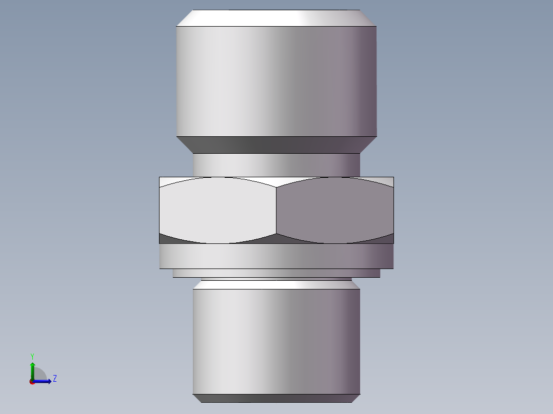 公制螺纹ED密封、1CM-12-10WD左视图