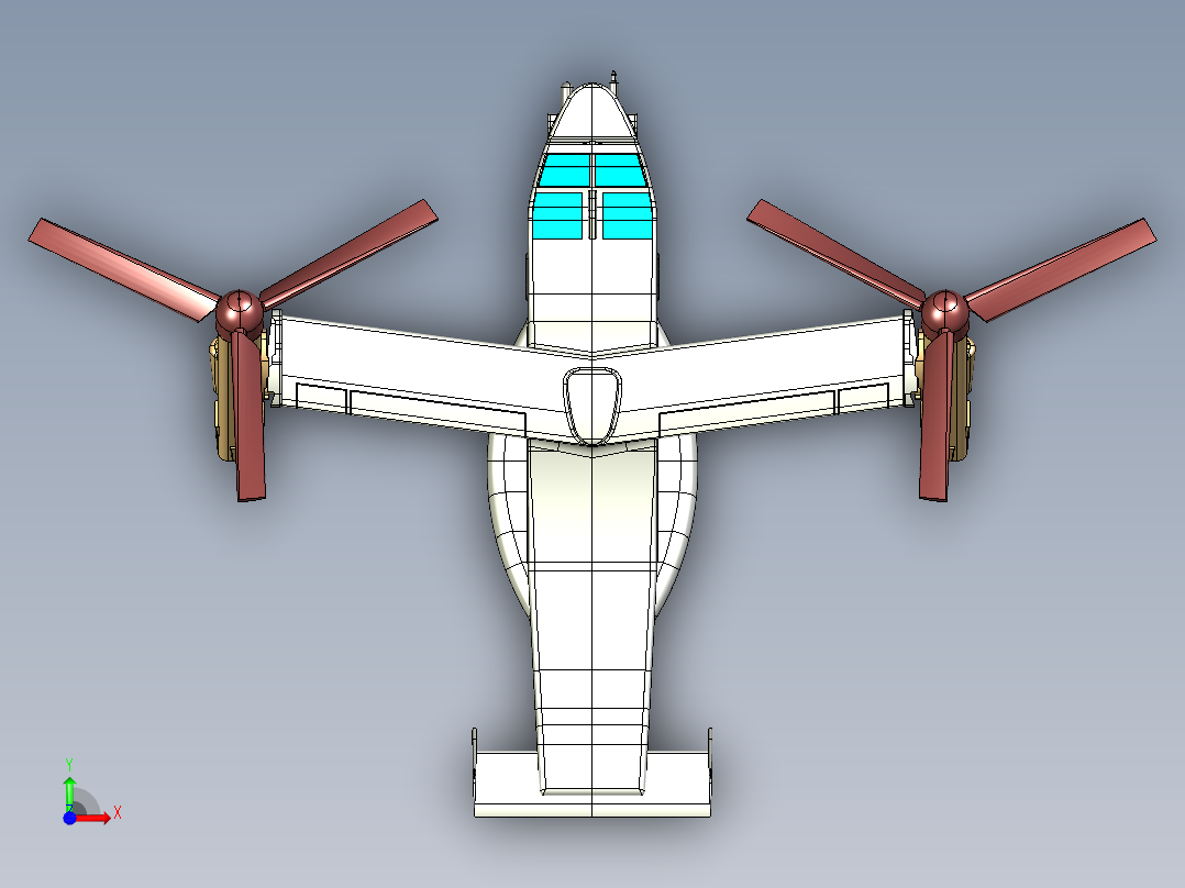 A3004070-鱼鹰V-22前视图