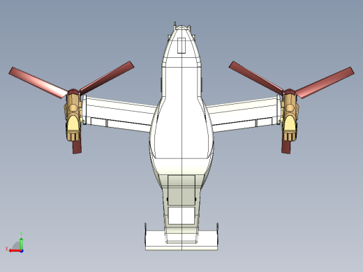 A3004070-鱼鹰V-22后视缩略图