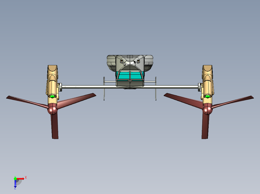 A3004070-鱼鹰V-22俯视图
