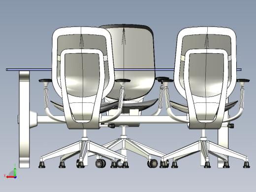 B2004550-卡曼木质书桌套装后视缩略图
