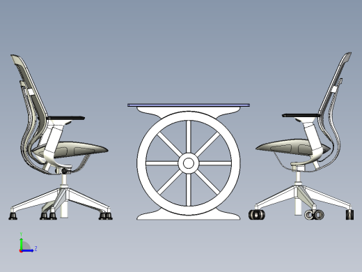 B2004550-卡曼木质书桌套装左视缩略图