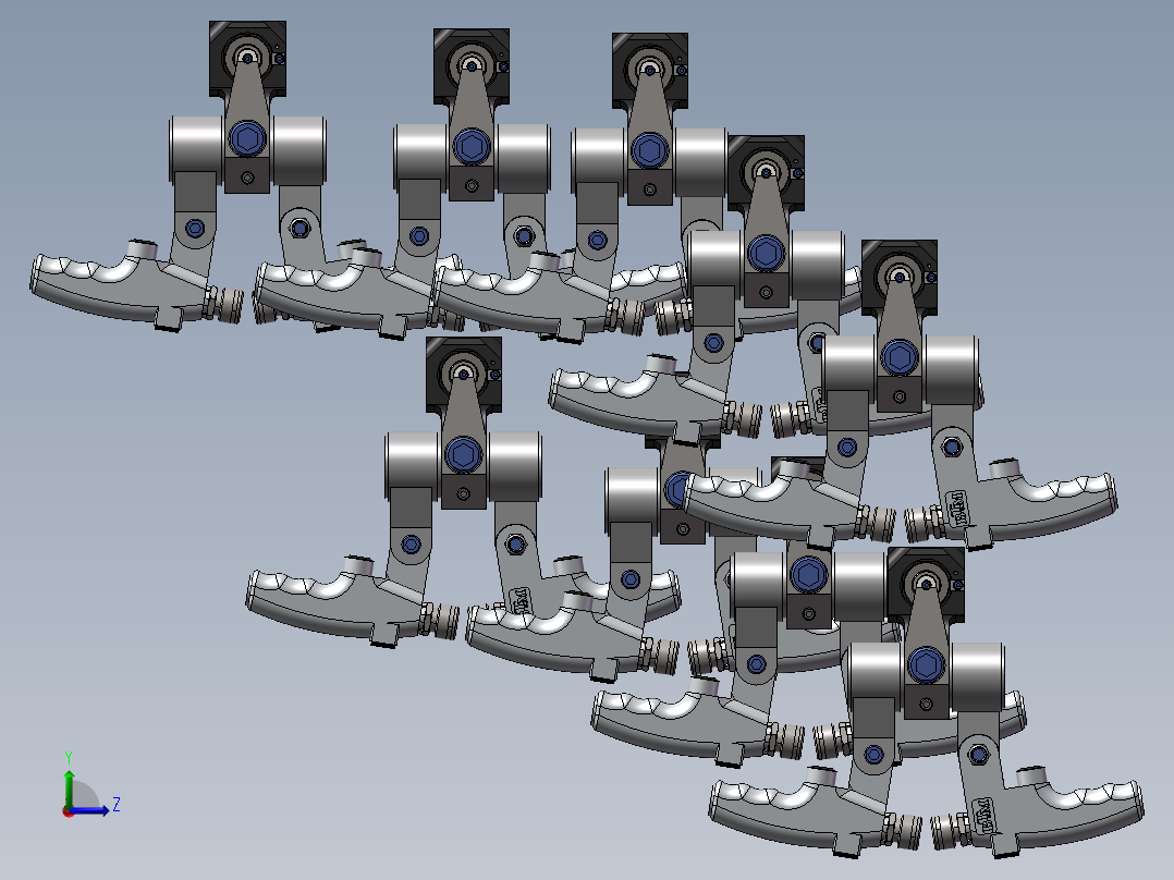 9款7007液压装置N砧带 3.8模型左视图
