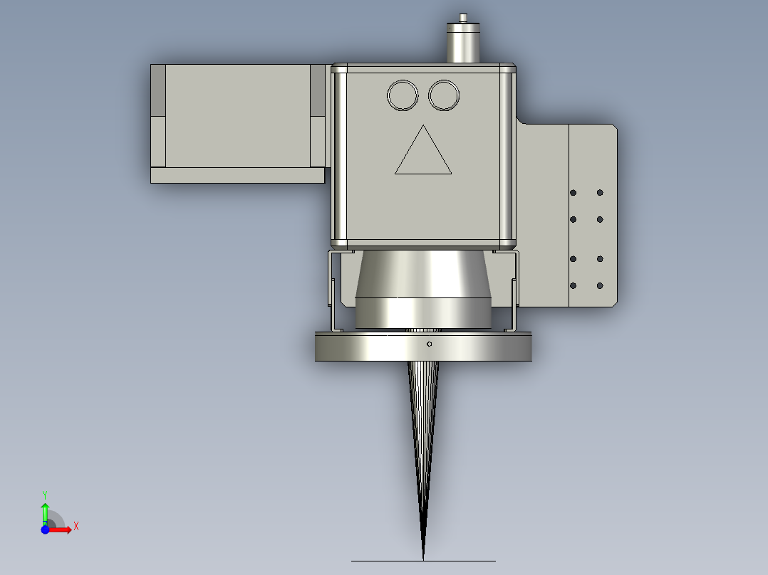 AB-0406-01-10-001A-A振镜头模块前视图