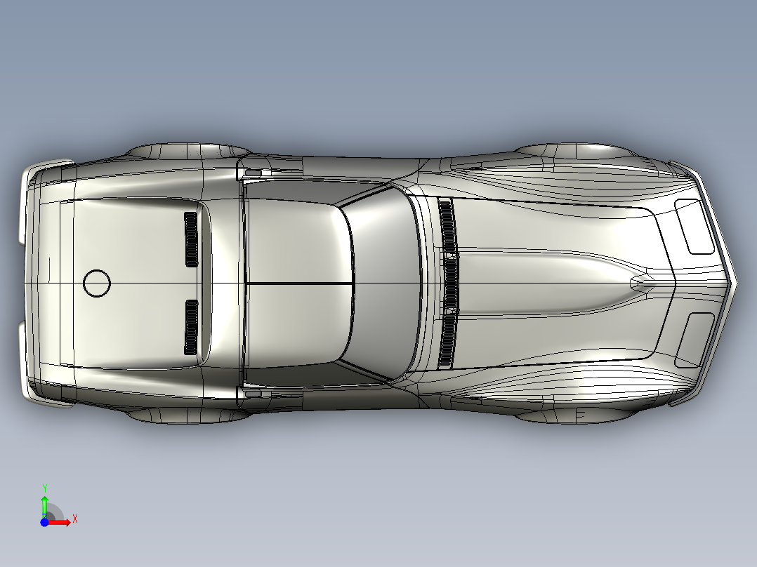 1969年款C3科尔维特车身前视图
