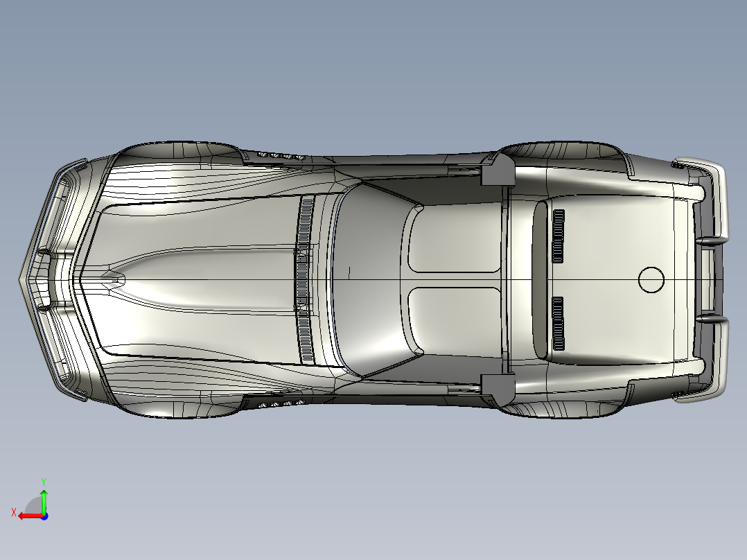 1969年款C3科尔维特车身后视图