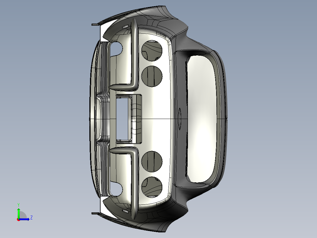 1969年款C3科尔维特车身左视图