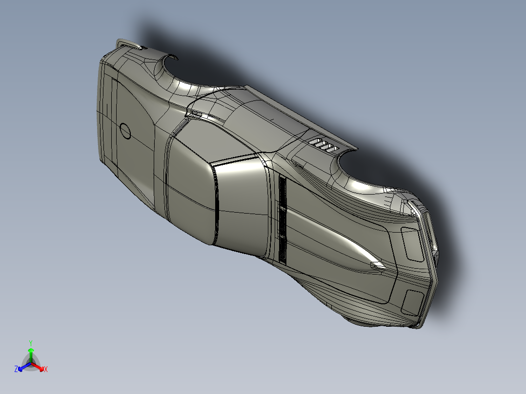 1969年款C3科尔维特车身正等轴测图