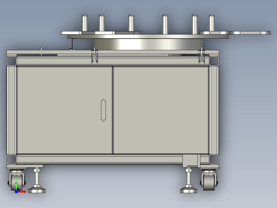 供料转盘前视图