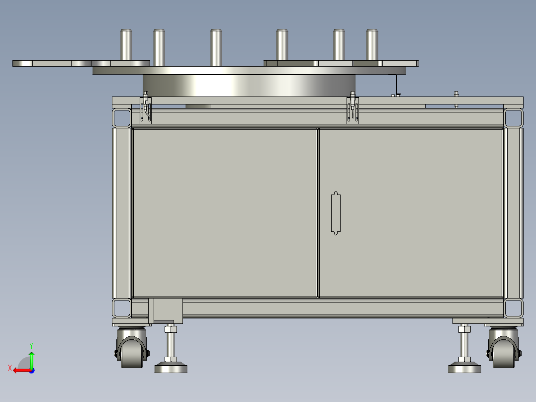 供料转盘后视图