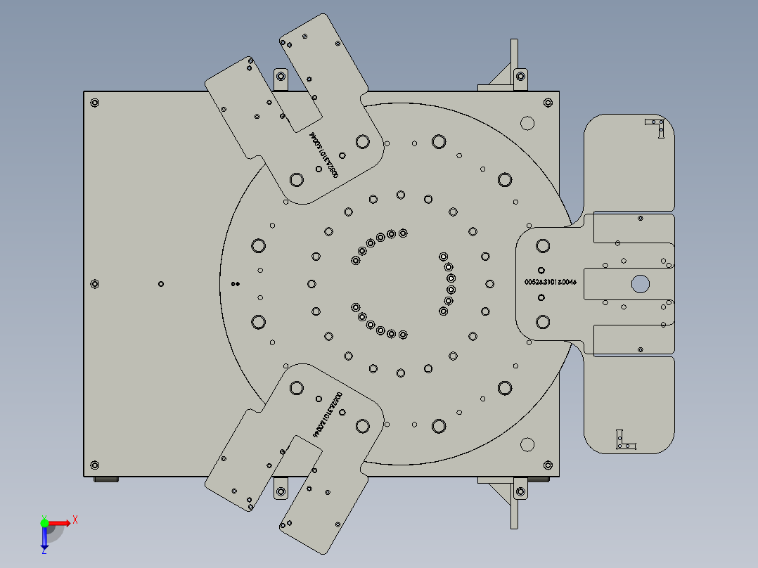 供料转盘俯视图