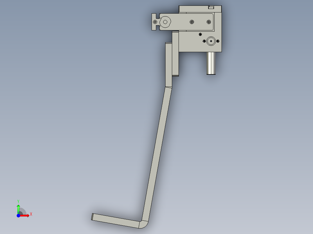 分料机构装配前视图