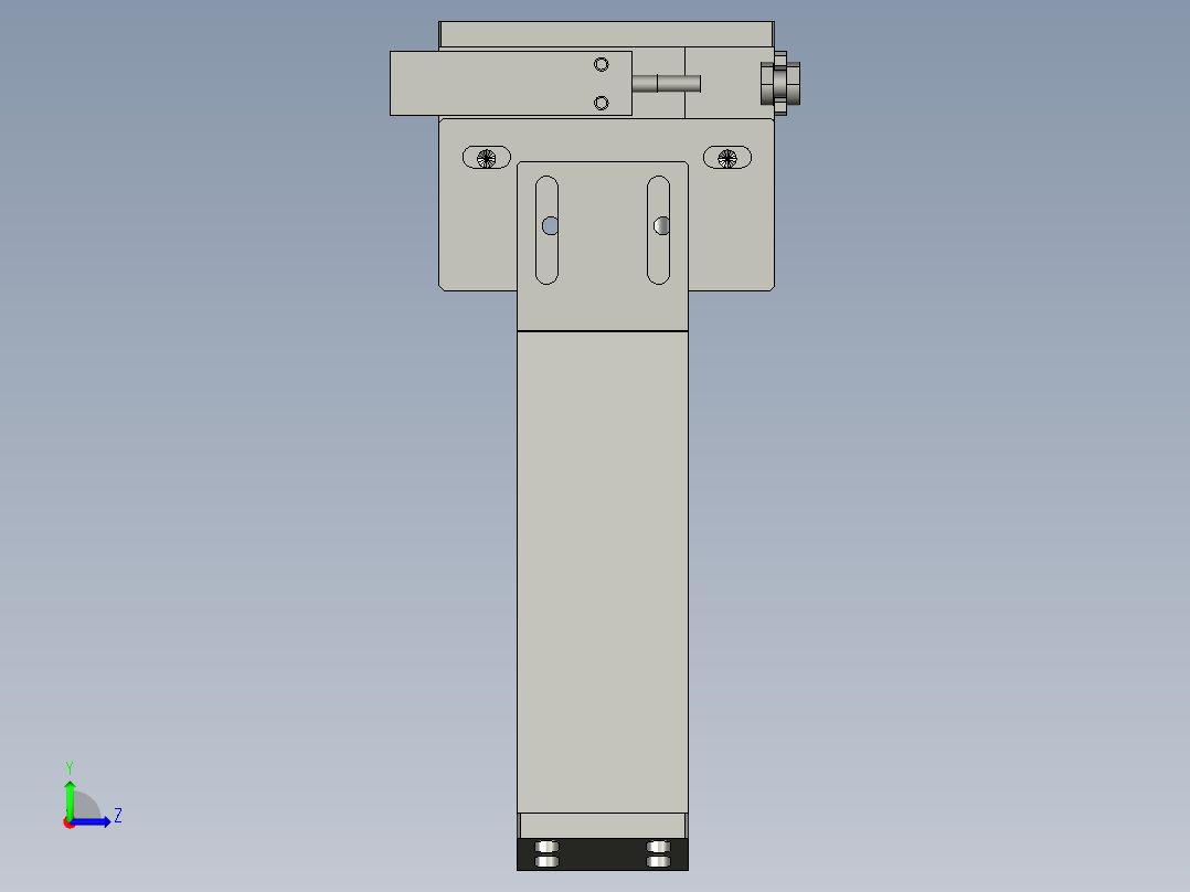 分料机构装配左视图
