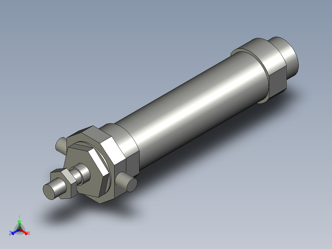 PK-KX气缸CM2U32-75-AT主视图