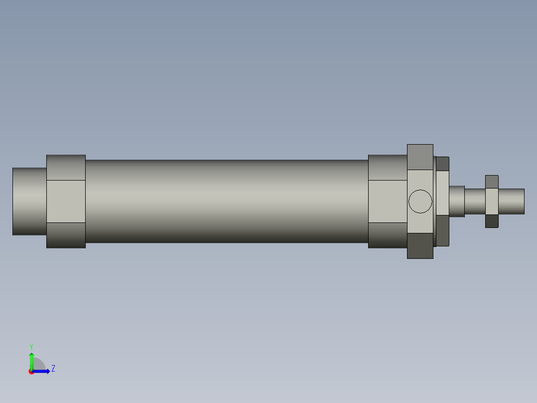 PK-KX气缸CM2U32-75-AT左视图