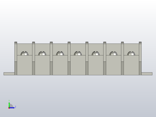 电器通用端子台ZID03-60-7左视缩略图