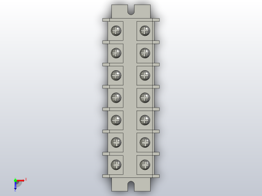 电器通用端子台ZID03-60-7俯视缩略图