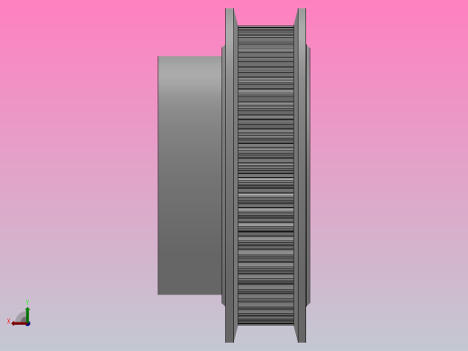 大凸缘型小凸缘型半圆弧形齿同步带轮S2M型_SS2MDC-60-6-dc6-A后视缩略图