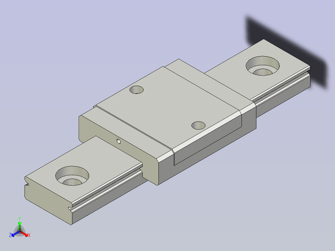 HIWIN上银线性导轨-MGW5C1R50正等轴测图
