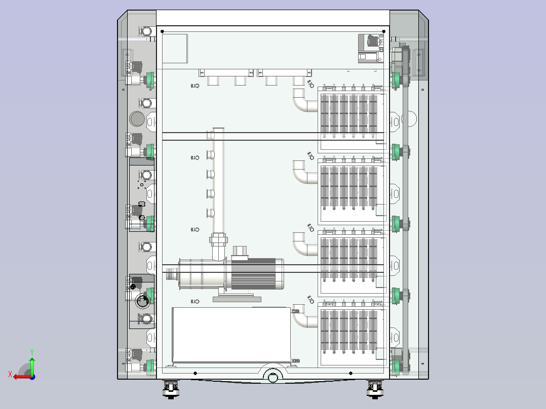 医用拖鞋筐子清洗烘干机后视图